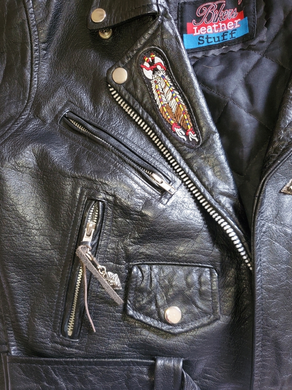 Vintage 'BikersLeather Stuff Women's Jacket - Picture 3 of 6